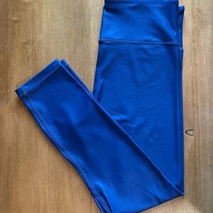 ZYIA Metallic Blue Light n Tight Compressive Leggings